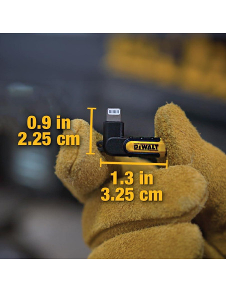 Adaptador DEWALT 3.5mm a Lightning 90 para iPhone