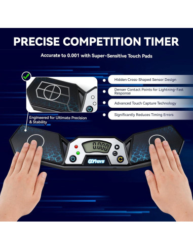 Temporizador de Cubo Rápido Qiyi EQY802 - Precisión 0.001s