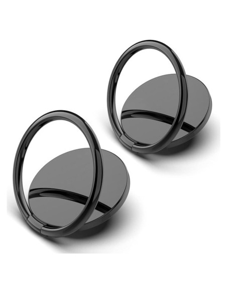 Soporte de Anillo para Teléfono Wansurs Negro 360 Ajustable