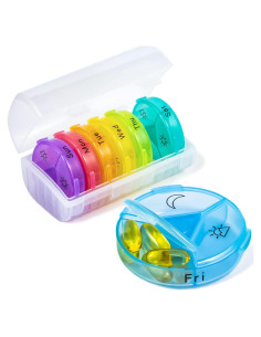 Organizador Semanal de Pastillas Chrxbei 3x al Día 7 Días