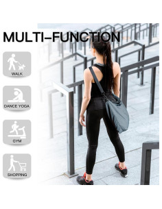 Bolsa Cruzada Plegable Fynarzel 16L Gris - Ligera y Compacta 2