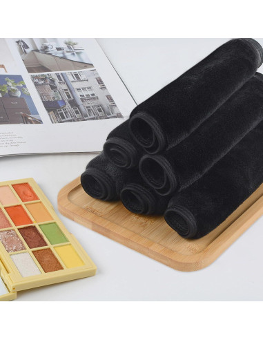 Paño Desmaquillante VIVOTE Microfibra 20x20cm 6pack Negro