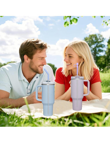 Pajitas Reutilizables de Acero Inoxidable WK IEASON 30.48 cm 6 Pcs