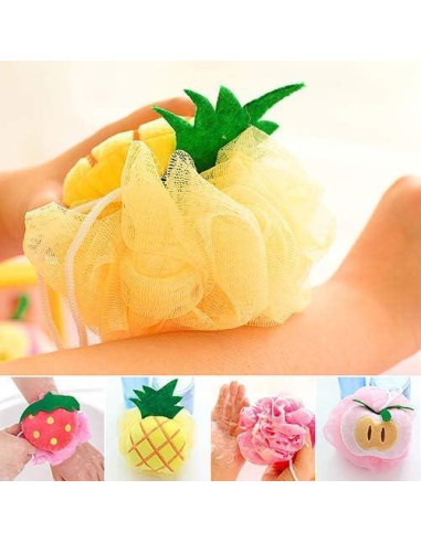 Esponja de Baño Piña Amarilla BWESOO - Suave y Exfoliante