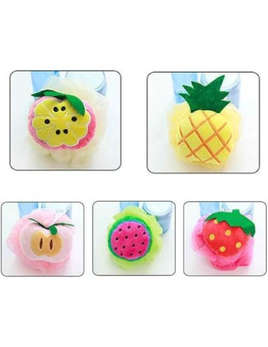 Esponja de Baño Piña Amarilla BWESOO - Suave y Exfoliante