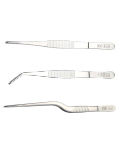 Juego de Pinzas de Acero Inoxidable KMHIGH 3 Piezas 15.6cm