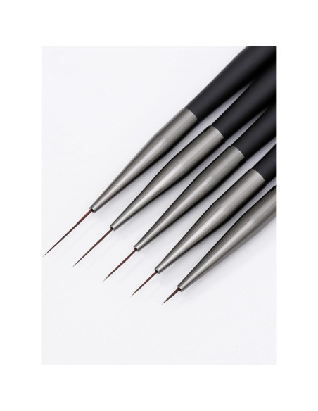 Juego de Pinceles para Arte de Uñas ZEOHBETY 5 Piezas 7-22 mm