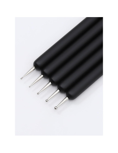 Juego de Pinceles para Arte de Uñas ZEOHBETY 5 Piezas 7-22 mm