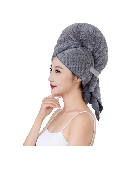 Toalla de Microfibra para Cabello XAIODRAGONSKY 40x24 cm 2PC