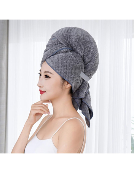 Toalla de Microfibra para Cabello XAIODRAGONSKY 40x24 cm 2PC