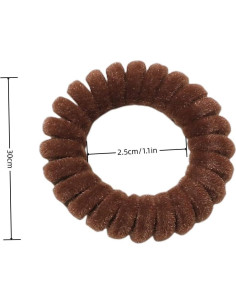 Tiras de Cabello de Terciopelo en Espiral Grutyopkn - 4 Bandas Elásticas 2