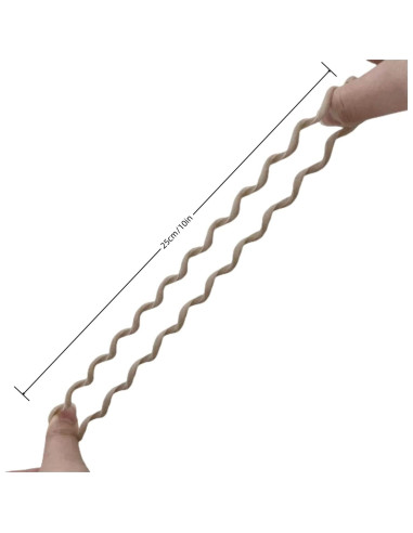 Tiras de Cabello de Terciopelo en Espiral Grutyopkn - 4 Bandas Elásticas