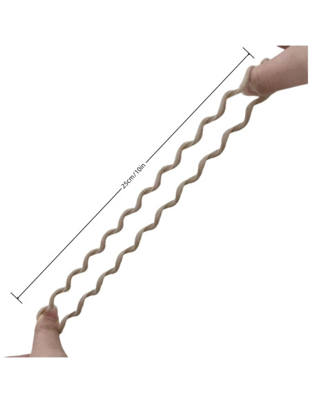 Tiras de Cabello de Terciopelo en Espiral Grutyopkn - 4 Bandas Elásticas