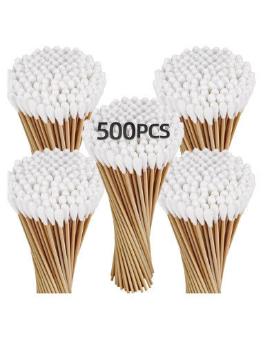 Bastones de Limpieza de Armas Miaozhun 500 PCS 15 cm Algodón