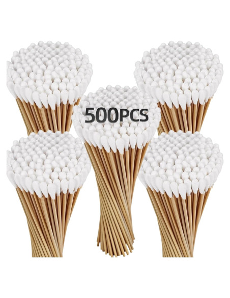 Bastones de Limpieza de Armas Miaozhun 500 PCS 15 cm Algodón