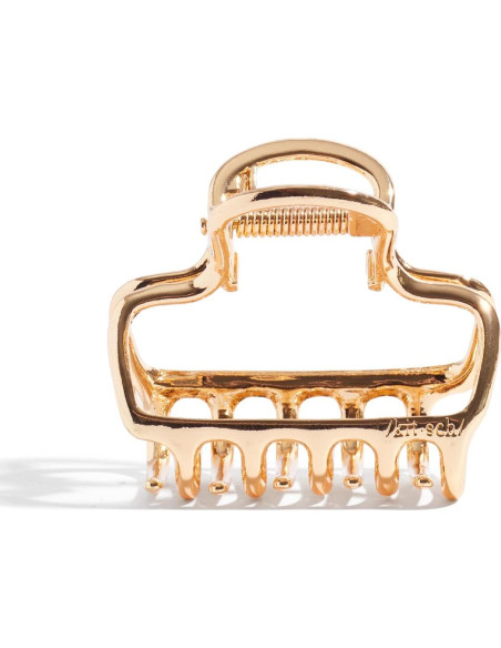 Clip de Pelo Metálico Kitsch Dorado - Sujeción Fuerte 1pc