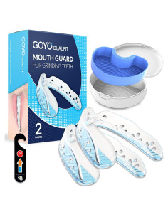 GOYO Protector Bucal Doble Capa para Bruxismo - Paquete de 2