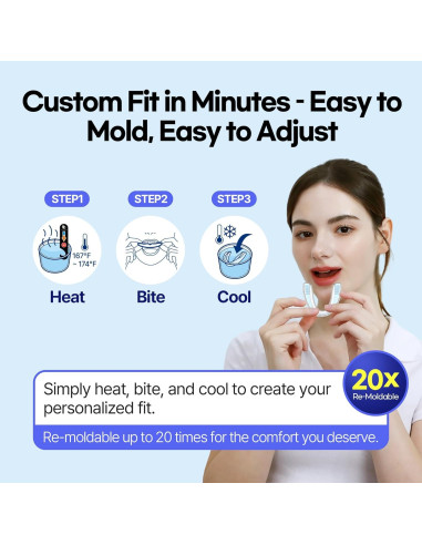 GOYO Protector Bucal Doble Capa para Bruxismo - Paquete de 2