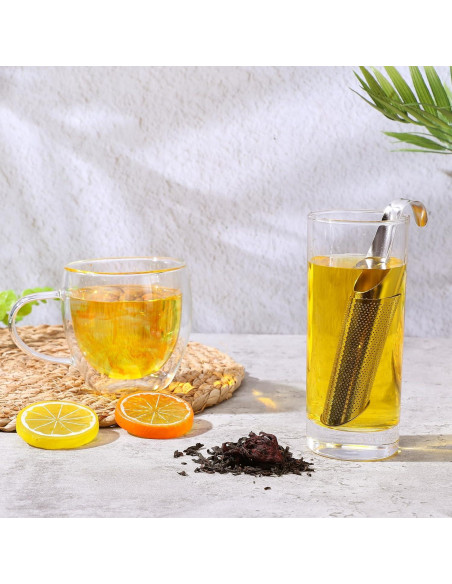 3 Coladores de Té Suelto Alrhso Acero Inoxidable 15x4cm