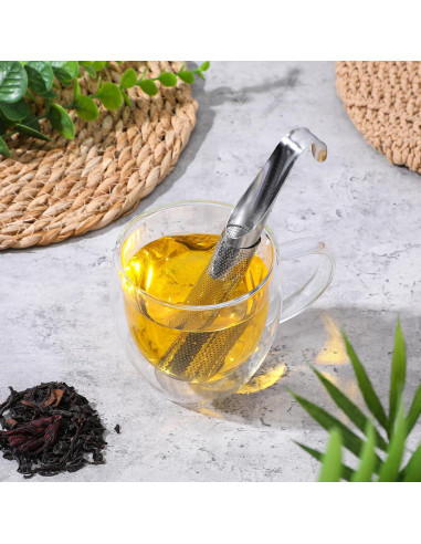 3 Coladores de Té Suelto Alrhso Acero Inoxidable 15x4cm