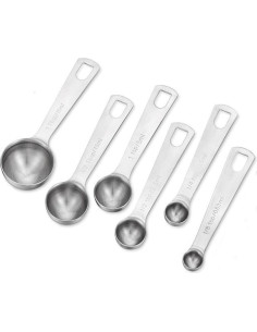 Juego de Cucharas Medidoras UIRIO Acero Inoxidable 6 Piezas 2