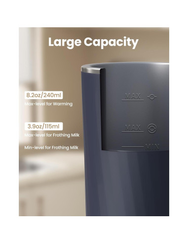 Espumador de Leche Eléctrico SIMPLETASTE 4-en-1 Azul 240ml