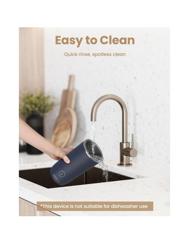 Espumador de Leche Eléctrico SIMPLETASTE 4-en-1 Azul 240ml