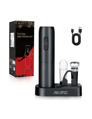 Abridor de Botellas de Vino Eléctrico AIKARO Recargable Conjunto B