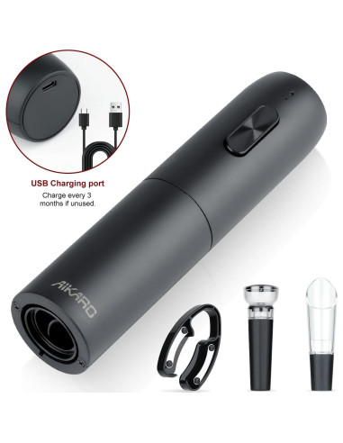 Abridor de Botellas de Vino Eléctrico AIKARO Recargable Conjunto B