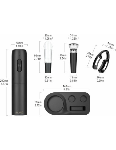 Abridor de Botellas de Vino Eléctrico AIKARO Recargable Conjunto B
