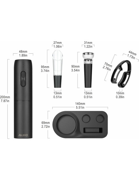 Abridor de Botellas de Vino Eléctrico AIKARO Recargable Conjunto B