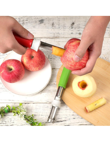 2 Piezas Removedor de Corazón de Manzana PEUTIER Acero Inoxidable
