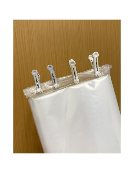 12 Pinzas de Plástico CUARUSUIKA para Ropa y Comida - Blanco y Gris