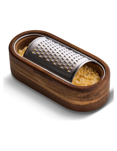 Rallador de Queso Wagensteiner de Acero Inoxidable y Madera