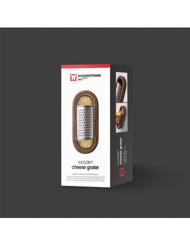 Rallador de Queso Wagensteiner de Acero Inoxidable y Madera