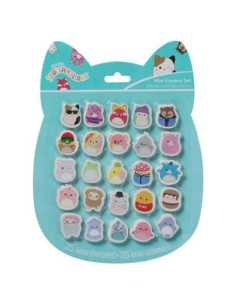 Conjunto de Borradores Mini Squishmallows - Kellytoy - 6 Piezas