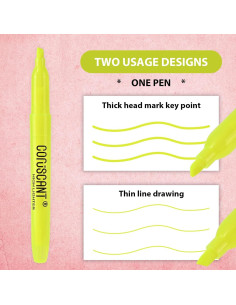 Marcadores Fluorescentes Coruscant - Paquete de 36 Colores 2