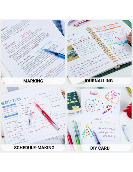 Set de 12 Bolígrafos de Tinta Líquida APOGO 0.5mm Multicolor