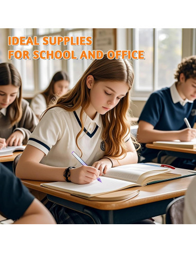 Set de 12 Bolígrafos de Tinta Líquida APOGO 0.5mm Multicolor