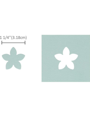 Troquel de Papel Bira Craft 3.81 cm Forma de Pétalo