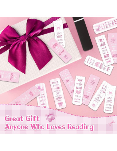 Marcadores Magnéticos Haooryx - 48 Pcs Rosa Inspiracionales