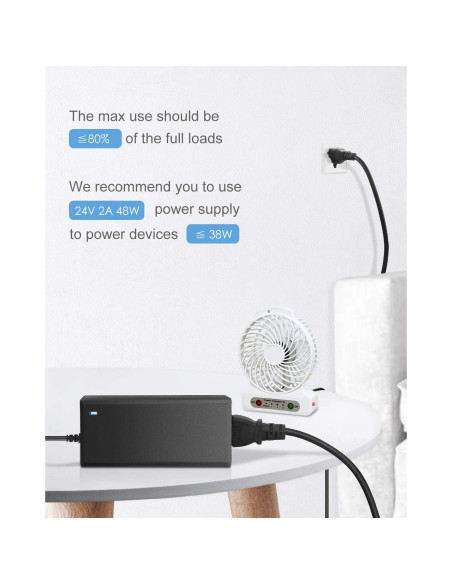 Fuente de Poder 24V 2A ALITOVE Adaptador CA/CC 48W