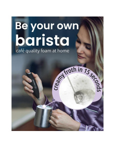 Varita Espumadora de Leche Elementi - Batidor Eléctrico 10W 2