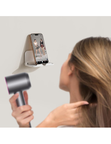 Soporte Plegable para Teléfono Móvil PZOZ Blanco 12.2x7.4cm