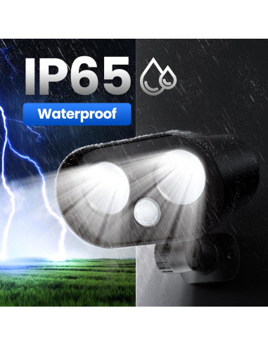 Luces Solares Noctila LT00301 IP65 1200mAh Sensor Movimiento