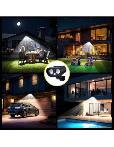 Luces Solares Noctila LT00301 IP65 1200mAh Sensor Movimiento