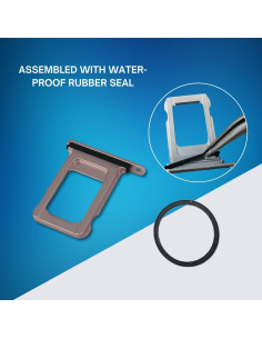 Bandeja SIM Rosa MEEFIX para iPhone 13 - Sello Impermeable 2