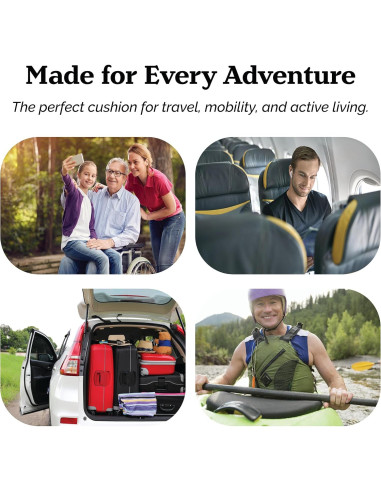 Cojín de Gel Zen Virtuoso Teal para Alivio Coccix y Espalda