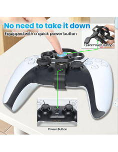 Accesorio de Volante Mini Xhiver para Controlador PS5 - Mejora de Agarre 2