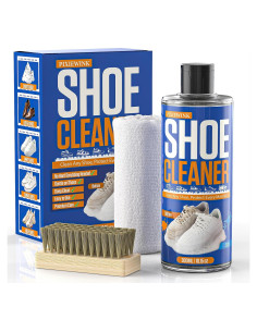 Kit Limpiador de Zapatos Pixiewink 300 ml con Cepillo y Toalla